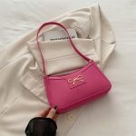 Wholesale Women Fashion Casual Solid Color Bowknot Shoulder Bag - Image 6