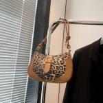 Women Fashion Leopard Dumpling-Shaped Shoulder Bag - Image 5