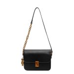 Women Fashion Simple Solid Color Chain Small Square Shoulder Bag - Image 6