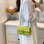 Women Fashion Casual Solid Color Chain Shoulder Bag - Image 4