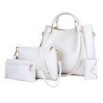 Wholesale Women Fashion Casual Solid Color Bucket Large Capacity Handbag Four-Piece Bag Set - Image 6