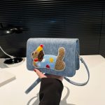 Wholesale Fashion Creative Embroidered Dog Square Shoulder Bag