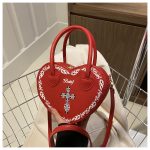 Wholesale Studded Gothic Punk Heart Shoulder Bag - Image 6
