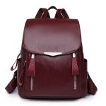 Wholesale Fashion Pu Simple Style Large Capacity Backpack - Image 4