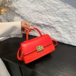 Wholesale Simple Solid Color Flip Square Shoulder Bag - Image 7