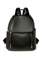 Wholesale Women Solid Color Casual Large Capacity Pu Travel Commuter Backpack - Image 6