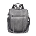 Wholesale Vintage Women Pu Soft Leather Dual-Use Backpack - Image 6