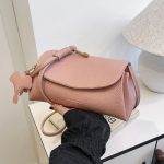 Fashion Solid Color Square Shoulder Bag