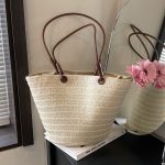 Women Fashion Casual Large Capacity Straw Woven Beach Tote Bag - Image 5