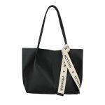 Women Casual Simple Solid Color Large Capacity Tote Bag - Image 5