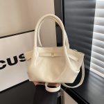 Wholesale Women Fashion Casual Solid Color Large Capacity Basket Handbag - Image 6