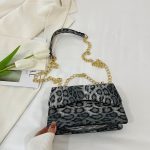 Women Fashion Retro Leopard Small Square Shoulder Bag - Image 5