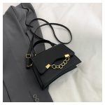 Women Fashion Retro Simple Solid Color Chain Small Square Shoulder Bag - Image 6