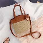 Women Fashion Casual Vacation Straw Shoulder Bag