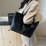 Wholesale Women Fashion Casual Simple Large Capacity Tote Bag - Image 6