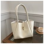 Wholesale Women Fashion Casual Solid Color Large Capacity Tote Bag - Image 6