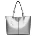 Wholesale Women Simple Solid Color Large Capacity Tote Bag - Image 6