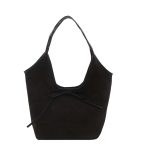 Wholesale Women Fashion Casual Solid Color Bowknot Frosted Tote Bag - Image 5