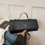 Wholesale Women Fashion Simple Solid Color Small Rectangular Shoulder Bag - Image 6