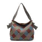 Wholesale Women Fashion Casual Contrast Color Printed Large-Capacity Shoulder Bag - Image 6