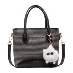 Women Fashion Casual Splicing Plush Pendat Handbag - Image 6