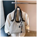 Women Stripe Casual Large Capacity Shoulder Bag - Image 6