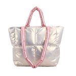 Wholesale Women Fashion Solid Color Large Capacity Cotton-Padded Handbag - Image 6