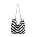 Wholesale Simple Casual Large Capacity Stripe Tote Bag - Image 6