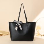 Wholesale Simple Solid Color Large Capacity Tote Bag - Image 5