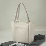 Wholesale Women Solid Color Large Capacity Shoulder Tote Bag - Image 6