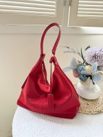 Women Fashion Casual Solid Color Large Capacity Shoulder Bag - Image 4