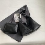 Wholesale Women Fashion Retro Solid Color Woven Embossed Shoulder Bag Two-Piece Bag Set - Image 6