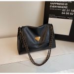 Wholesale Women Fashion Casual Solid Color Large Capacity Chain Shoulder Bag - Image 6