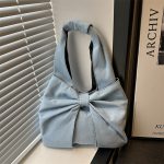 Wholesale Women Fashion Casual Denim Bowknot Shoulder Bag