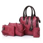 Wholesale Fashion Women Four-Piece Set Retro Handbag Set - Image 6