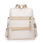 Wholesale Women Fashion Casual Color Blocking Large Capacity Backpack - Image 6