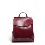 Wholesale Women Fashion Retro Simple Leather Solid Color Backpack - Image 3
