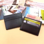 Wholesale Unisex Basic Solid Color Leather Card Holder Wallet - Image 5