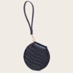 Women Fashion Round Crocodile Leather Wallet - Image 7