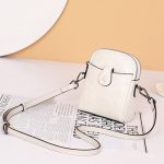Women Retro Genuine Leather Mini Phone Bag Shoulder Bag - Image 6