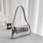 Wholesale Women Fashionable Patent Leather Square Underarm Bag - Image 4