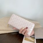 Women'S Fashion Pu Leather Indentation Small Check Large Capacity Coin Purse - Image 11