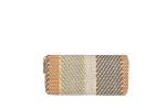 Women Fashion Linen Check Pattern Long Coin Purse - Image 11