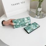 Wholesale Women Fashion Glossy Marble Multi-Slot Trousers Coin Purse - Image 10