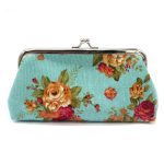 Wholesale Women Fashion Fabric Big Rose Canvas Long Coin Purse - Image 11