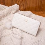 Wholesale Women Fashion Simple And Atmospheric Rhombus Embroidered Bow Hair Ball Decoration Multi-Card Coin Purse - Image 12