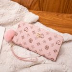 Wholesale Women Fashion Circle Heart Star Four-Leaf Clover Printing Ball Decoration Multi-Card Slot Long Coin Purse - Image 11