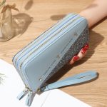 Women'S Fashion Thin Shiny Zipper Long Purses - Image 7