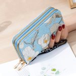Women Fashion Floral Long Zipper Purses - Image 7