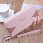 Women Fashion Long Sleeve Double Zipper PU Purses - Image 7